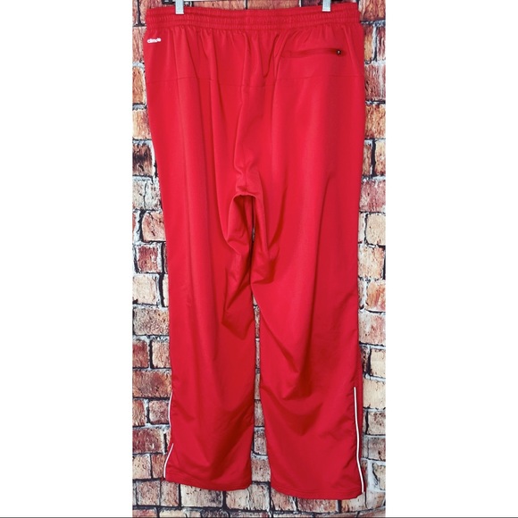 North Carolina State Wolfpack Adidas Climalite Men XL Red Wind Sweat Track Pants - Picture 3 of 4
